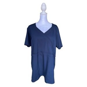 Carhartt Womens Scrub Top Size XL Color Navy Blue